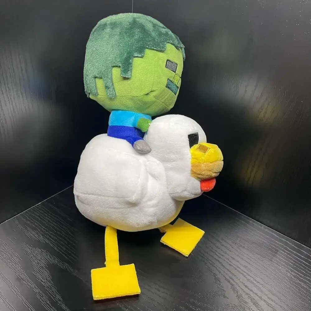 Minecraft Zombie Riding Chicken Plush & Table Decorating Kit Bundle